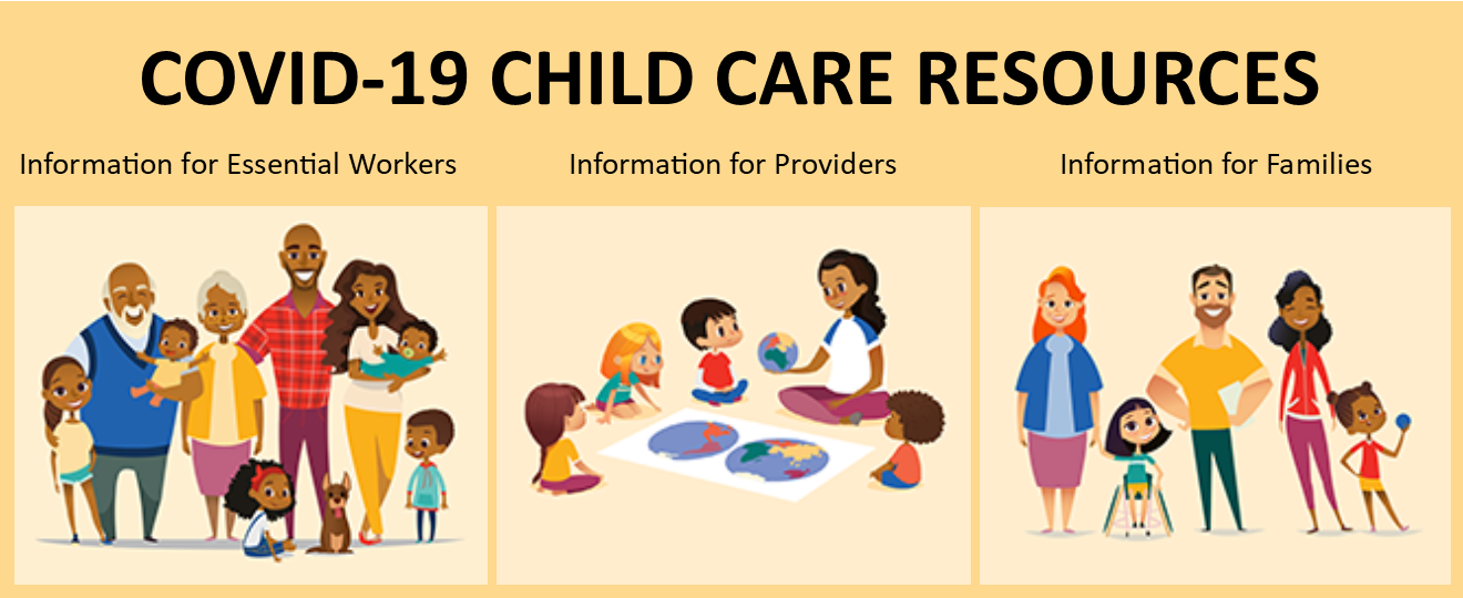 Graphic of COVID Child Care