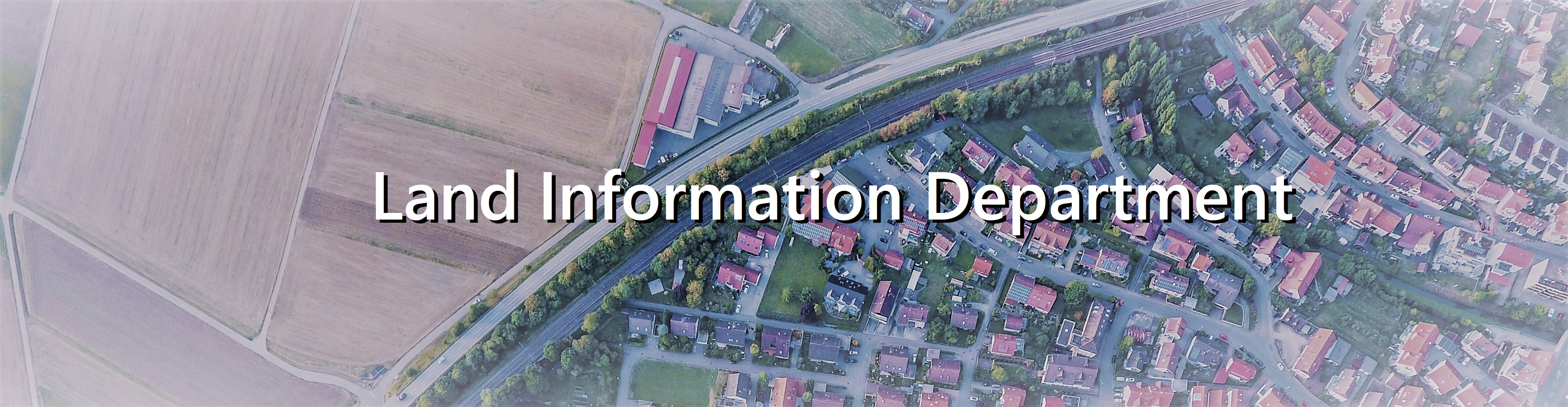 Decorative banner for Land Information site