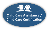 Graphic Button for Child Care Assistance
