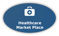 Graphic Button For Healthcare Marketplace