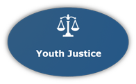 Graphic Button for Youth Justice