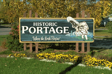 Graphic of Welcome to City of Portage Sign