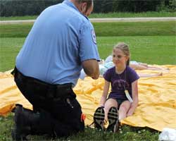 Laura Beghin played one of the victims that went to the hospital