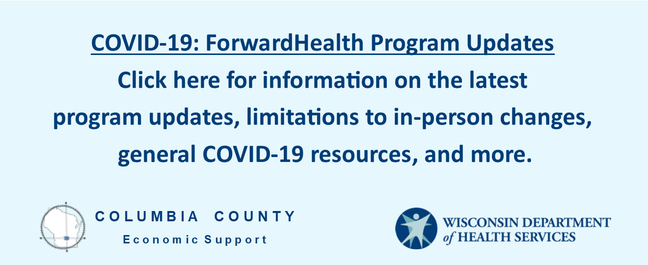 Graphic of COVID Forward Health Info